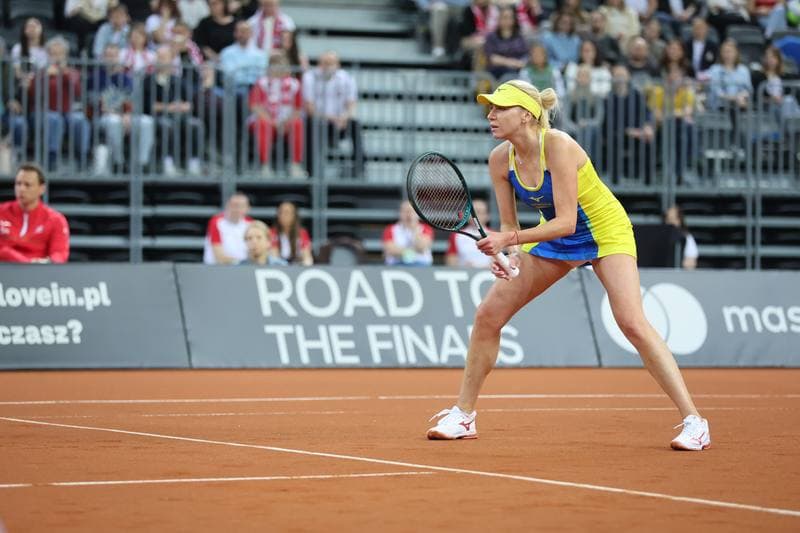 Tennis. Billie Jean King Cup. Martyna Kubka - Lesia Tsurenko. 11.04.2026