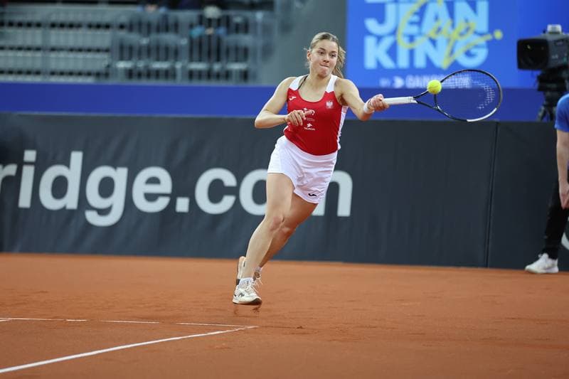 Tennis. Billie Jean King Cup. Martyna Kubka - Lesia Tsurenko. 11.04.2026