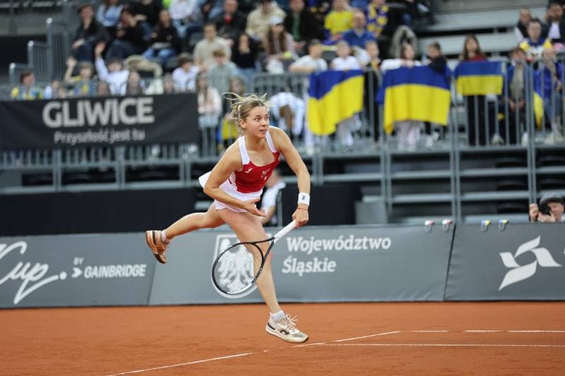 Tennis. Billie Jean King Cup. Martyna Kubka - Lesia Tsurenko. 11.04.2026