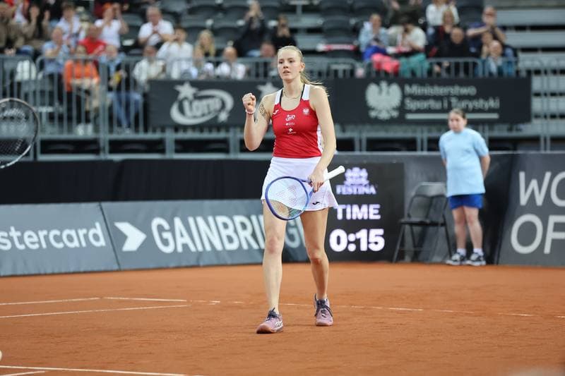 Tennis. Billie Jean King Cup. Martyna Kubka - Lesia Tsurenko. 11.04.2026