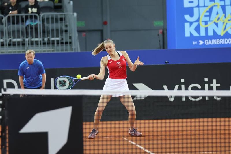 Tennis. Billie Jean King Cup. Martyna Kubka - Lesia Tsurenko. 11.04.2026