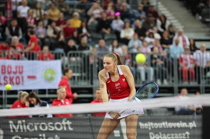 Tennis. Billie Jean King Cup. Martyna Kubka - Lesia Tsurenko. 11.04.2026