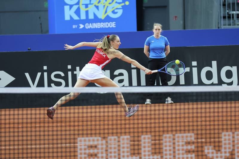 Tennis. Billie Jean King Cup. Martyna Kubka - Lesia Tsurenko. 11.04.2026