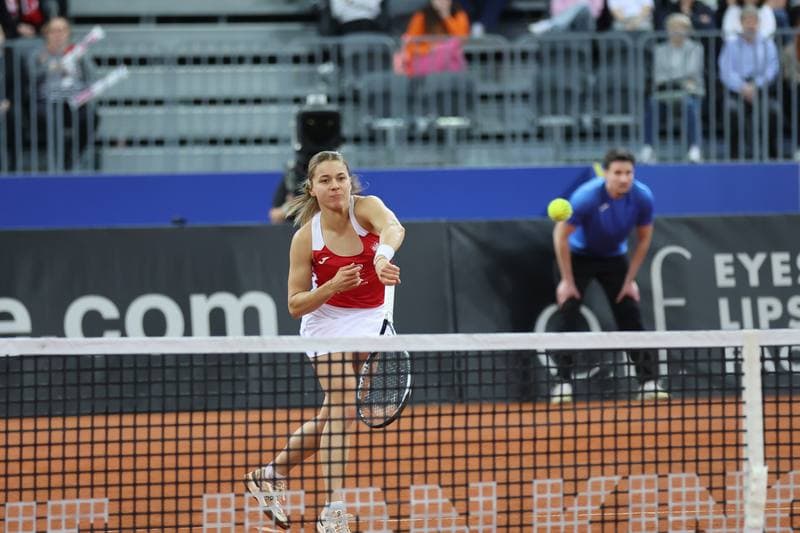 Tennis. Billie Jean King Cup. Martyna Kubka - Lesia Tsurenko. 11.04.2026