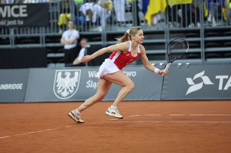 Tennis. Billie Jean King Cup. Martyna Kubka - Lesia Tsurenko. 11.04.2026