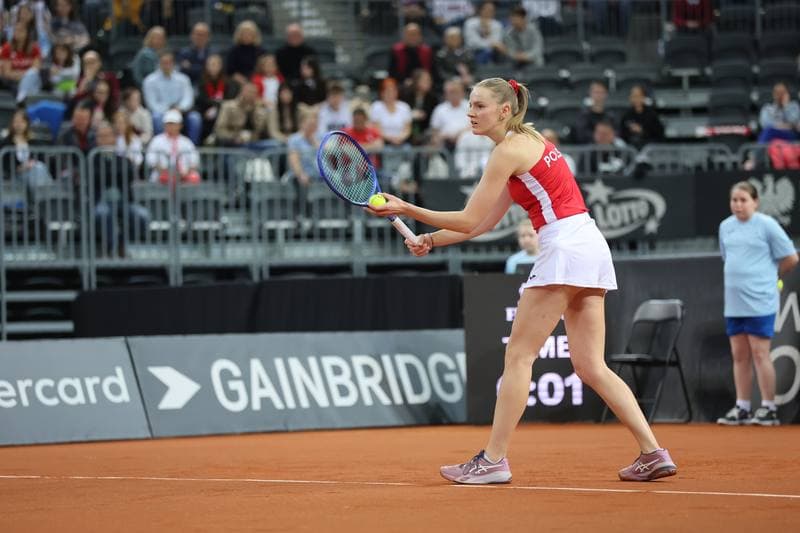 Tennis. Billie Jean King Cup. Martyna Kubka - Lesia Tsurenko. 11.04.2026