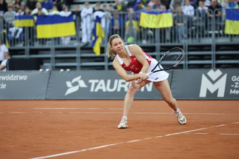 Tennis. Billie Jean King Cup. Martyna Kubka - Lesia Tsurenko. 11.04.2026