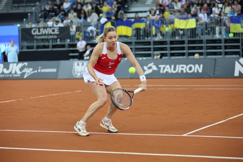 Tennis. Billie Jean King Cup. Martyna Kubka - Lesia Tsurenko. 11.04.2026