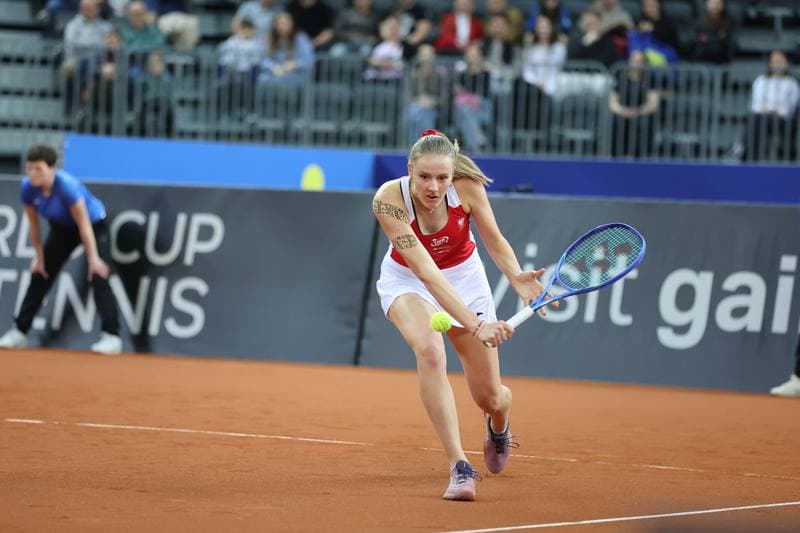 Tennis. Billie Jean King Cup. Martyna Kubka - Lesia Tsurenko. 11.04.2026