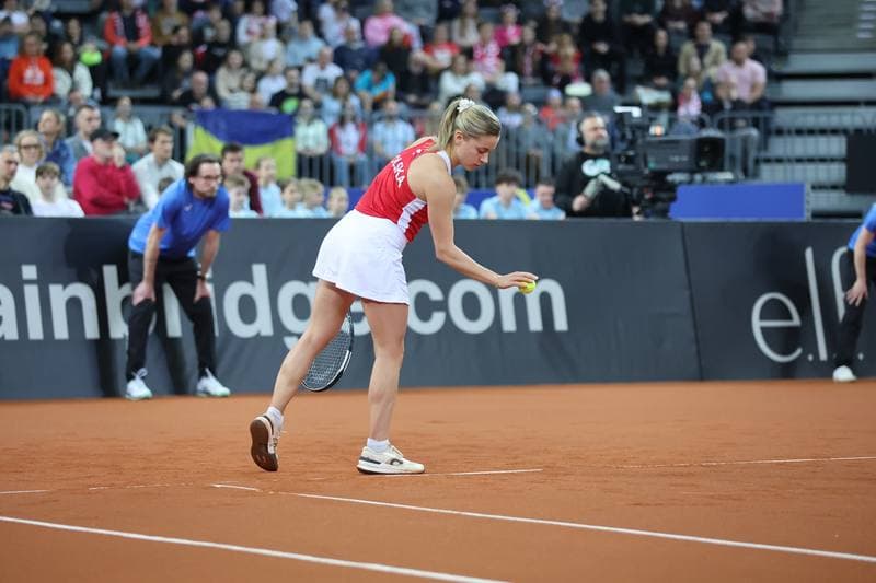 Tennis. Billie Jean King Cup. Martyna Kubka - Lesia Tsurenko. 11.04.2026