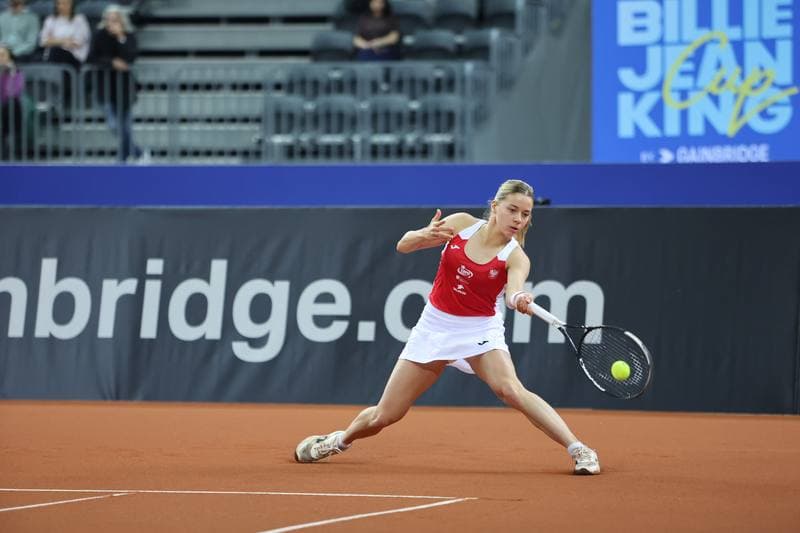 Tennis. Billie Jean King Cup. Martyna Kubka - Lesia Tsurenko. 11.04.2026