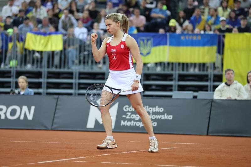 Tennis. Billie Jean King Cup. Martyna Kubka - Lesia Tsurenko. 11.04.2026