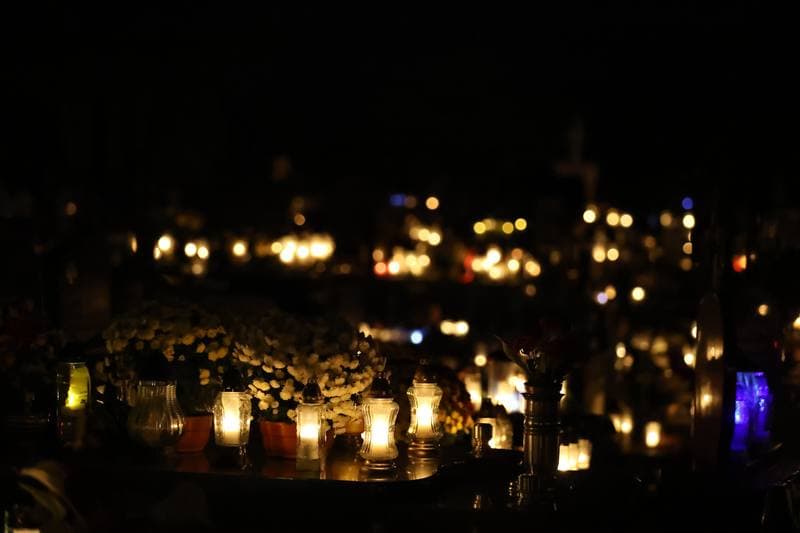 Cemetery at Night. Sierpc. 01.11.2025
