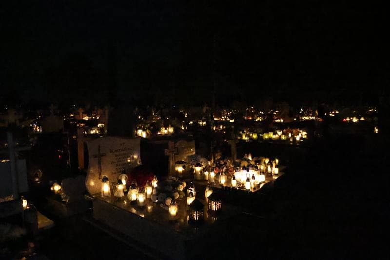 Cemetery at Night. Sierpc. 01.11.2025