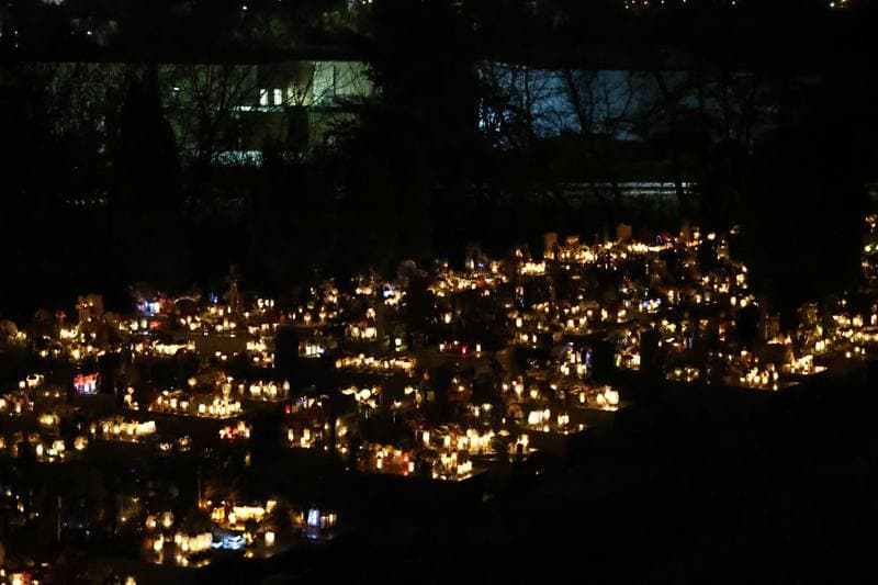 Cemetery at Night. Sierpc. 01.11.2025