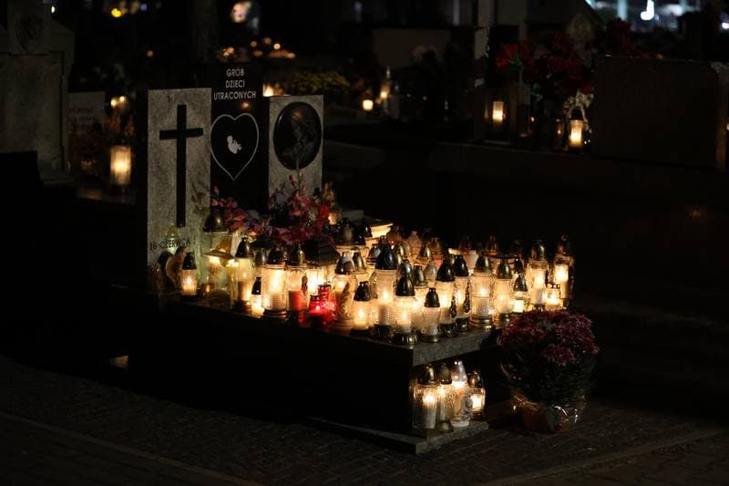Cemetery at Night. Sierpc. 01.11.2025