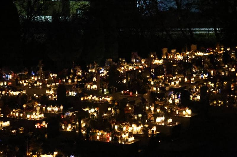 Cemetery at Night. Sierpc. 01.11.2025