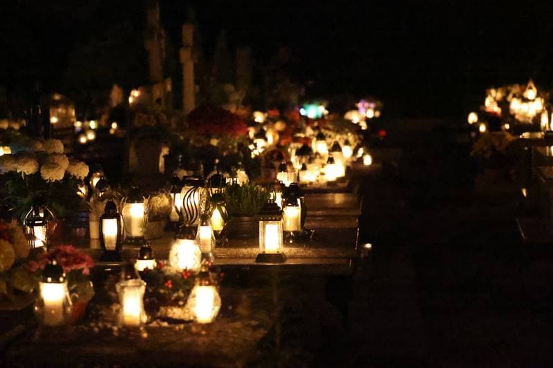 Cemetery at Night. Sierpc. 01.11.2025
