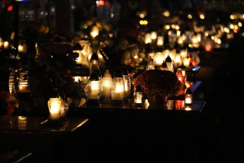Cemetery at Night. Sierpc. 01.11.2025