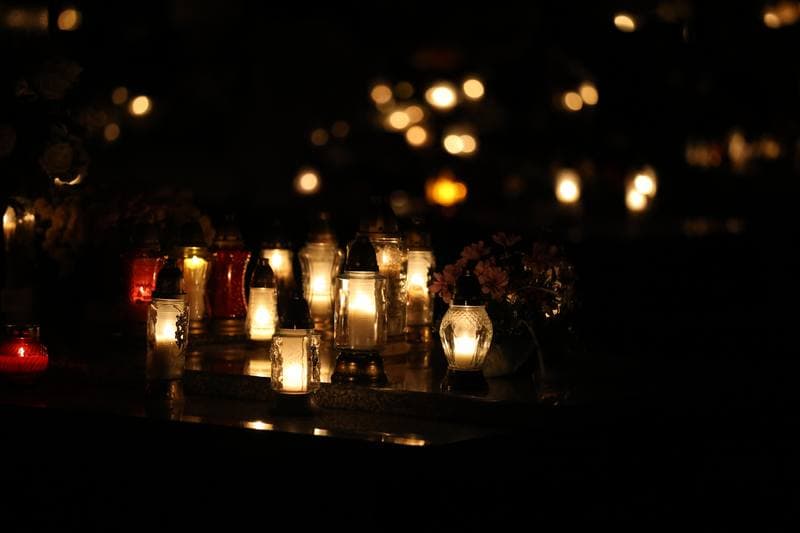 Cemetery at Night. Sierpc. 01.11.2025