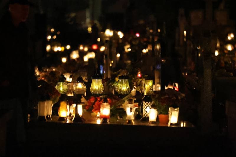 Cemetery at Night. Sierpc. 01.11.2025