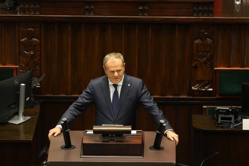 Donald Tusk. 45th Session of the Sejm of the 10th Term. 18.11.2025