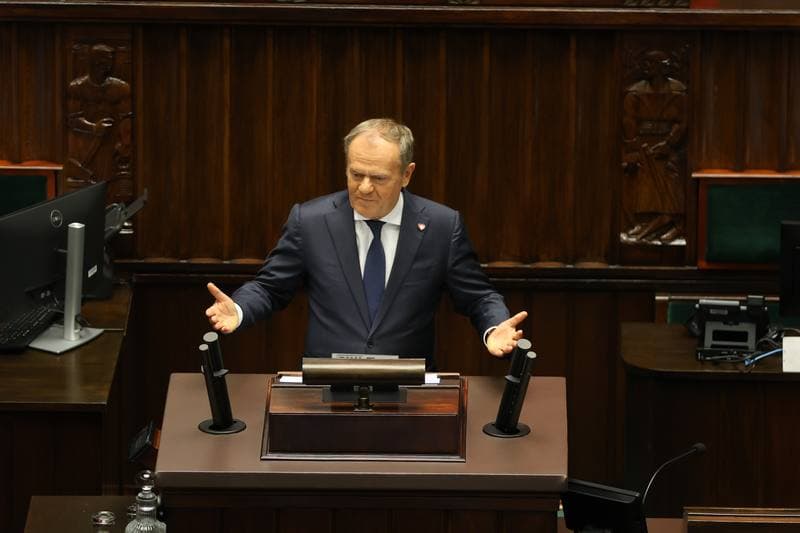 Donald Tusk. 45th Session of the Sejm of the 10th Term. 18.11.2025