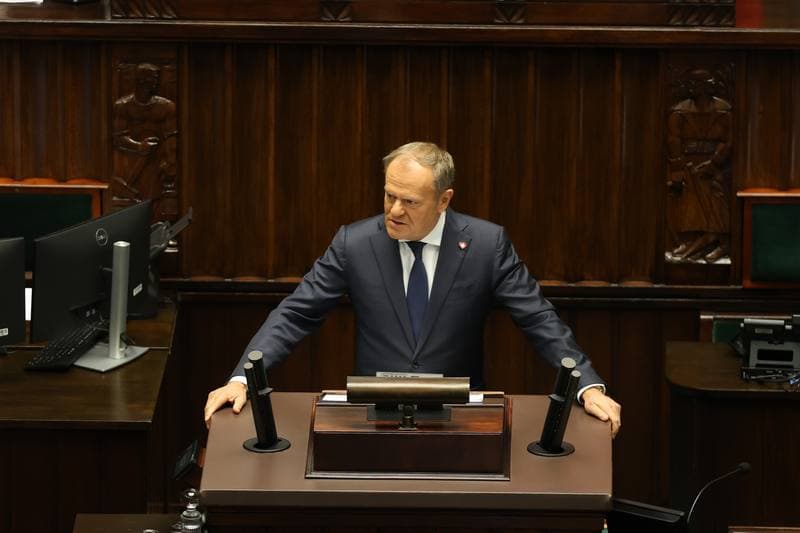 Donald Tusk. 45th Session of the Sejm of the 10th Term. 18.11.2025