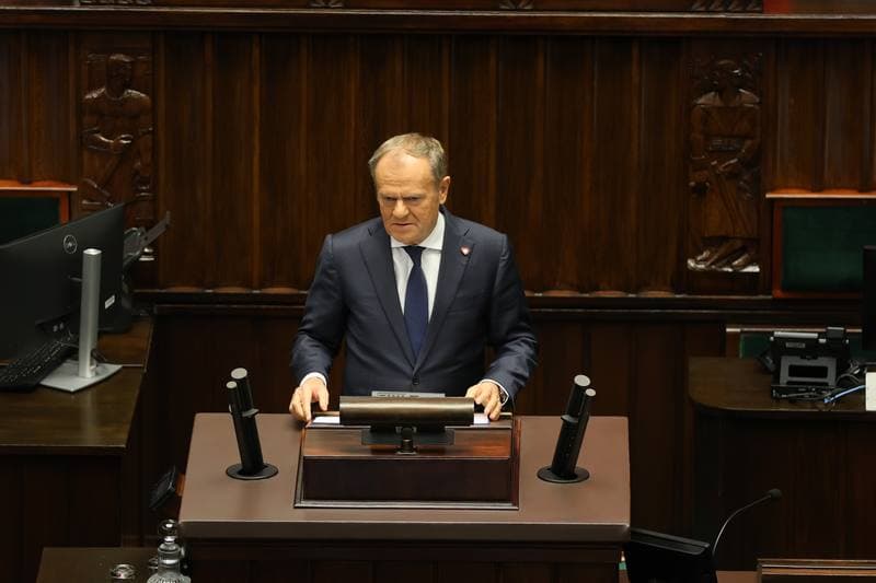 Donald Tusk. 45th Session of the Sejm of the 10th Term. 18.11.2025