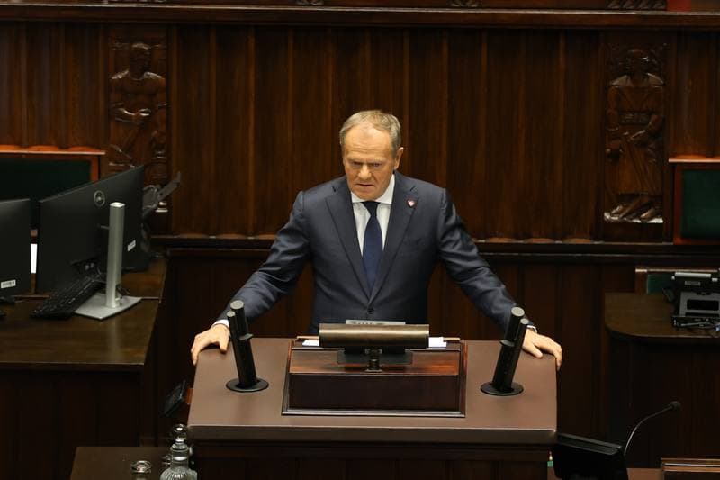 Donald Tusk. 45th Session of the Sejm of the 10th Term. 18.11.2025
