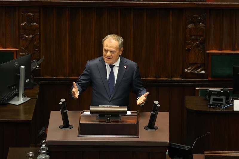 Donald Tusk. 45th Session of the Sejm of the 10th Term. 18.11.2025