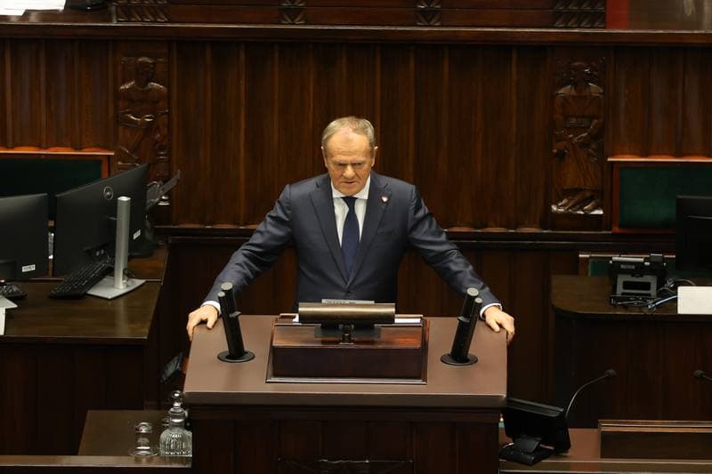 Donald Tusk. 45th Session of the Sejm of the 10th Term. 18.11.2025