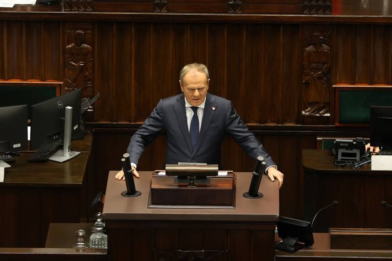 Donald Tusk. 45th Session of the Sejm of the 10th Term. 18.11.2025