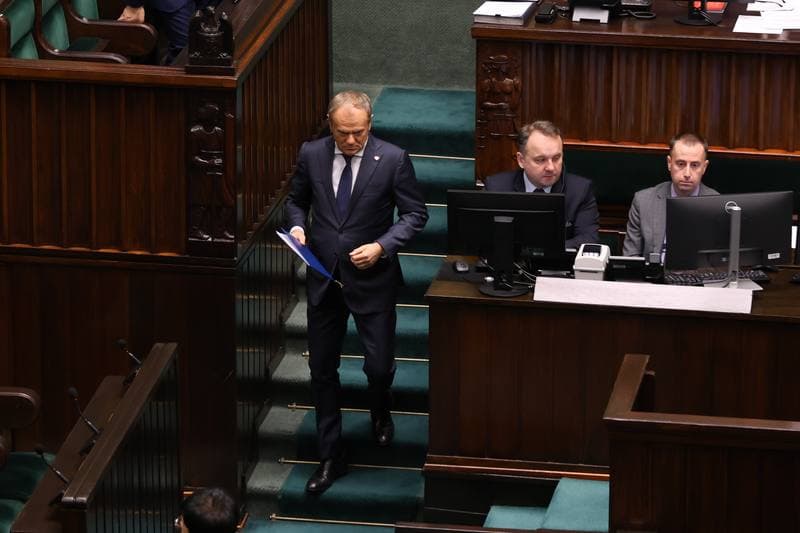 Donald Tusk. 45th Session of the Sejm of the 10th Term. 18.11.2025