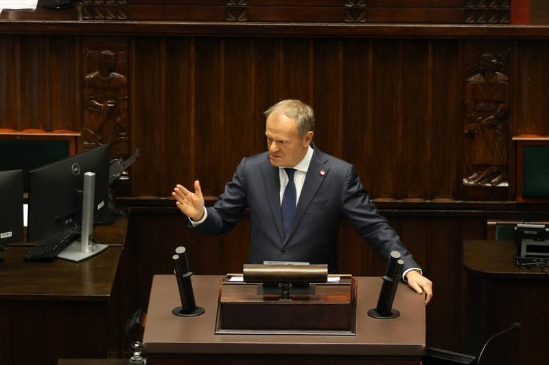 Donald Tusk. 45th Session of the Sejm of the 10th Term. 18.11.2025