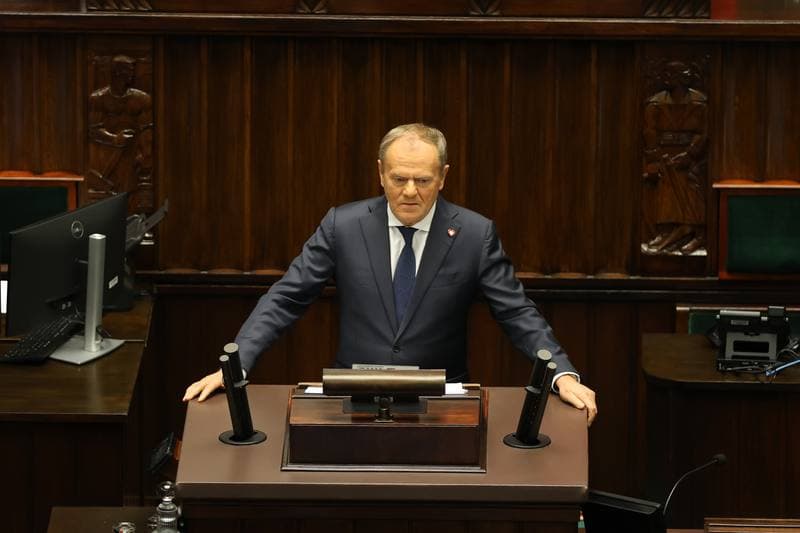 Donald Tusk. 45th Session of the Sejm of the 10th Term. 18.11.2025