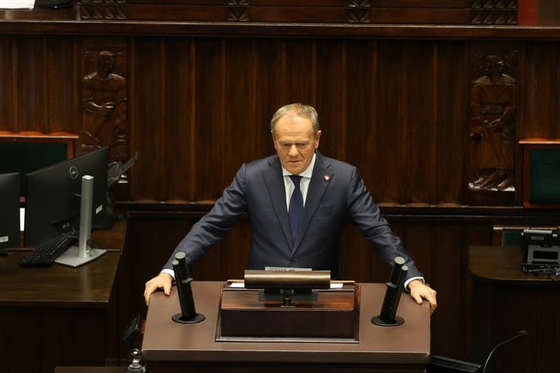 Donald Tusk. 45th Session of the Sejm of the 10th Term. 18.11.2025