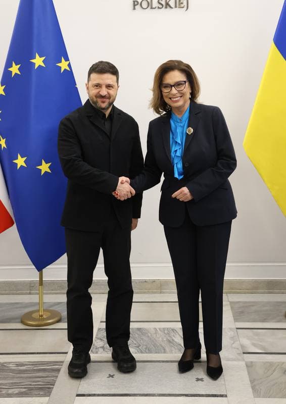 President of Ukraine Volodymyr Zelensky. Meeting with Wlodzimierz Czarzasty. 19.12.2025