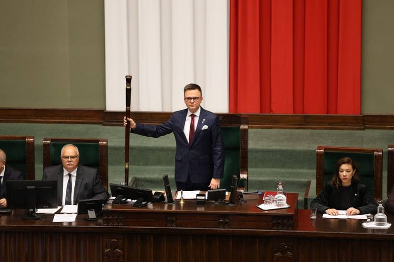 Szymon Holownia. Session of the Sejm of the 10th term. 07.10.2025