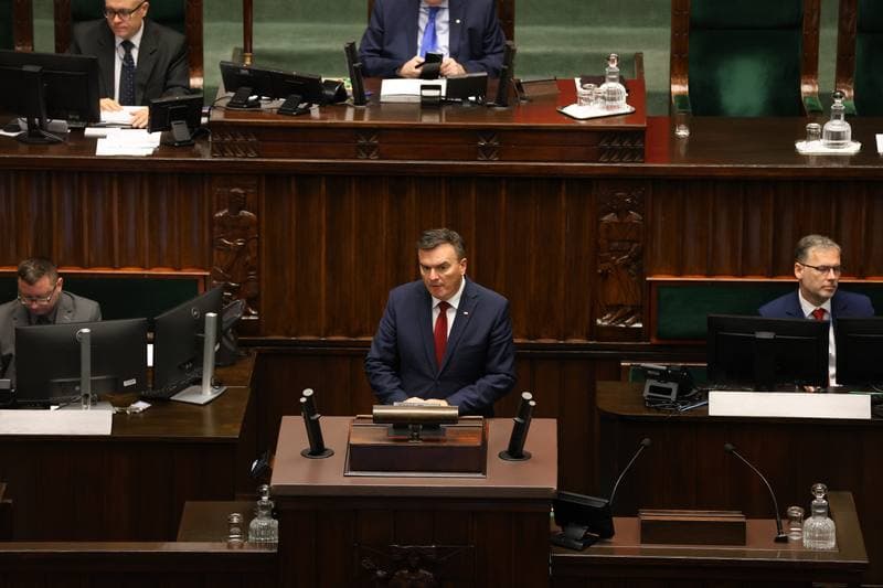 Szymon Holownia. Session of the Sejm of the 10th term. 07.10.2025