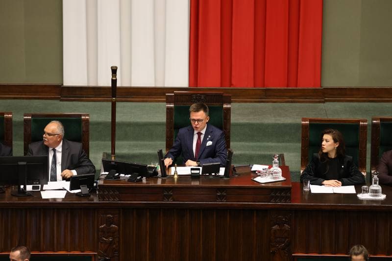 Szymon Holownia. Session of the Sejm of the 10th term. 07.10.2025