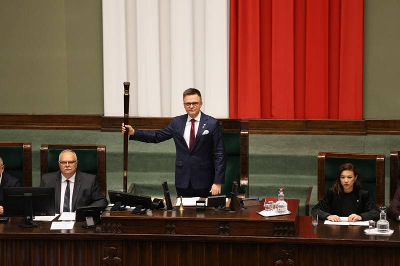 Szymon Holownia. Session of the Sejm of the 10th term. 07.10.2025