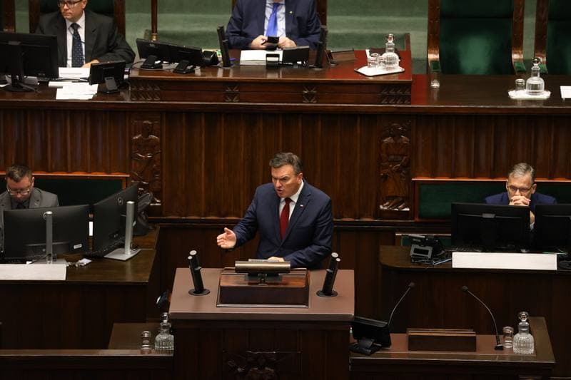 Szymon Holownia. Session of the Sejm of the 10th term. 07.10.2025