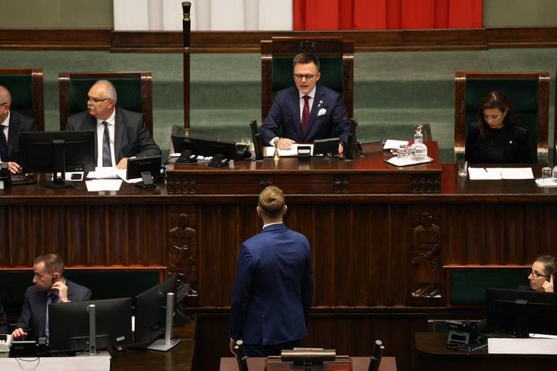 Szymon Holownia. Session of the Sejm of the 10th term. 07.10.2025