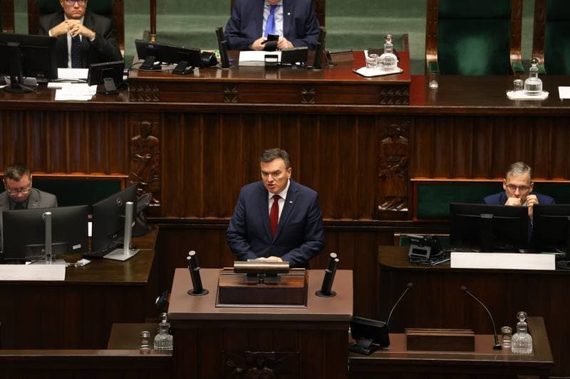 Szymon Holownia. Session of the Sejm of the 10th term. 07.10.2025