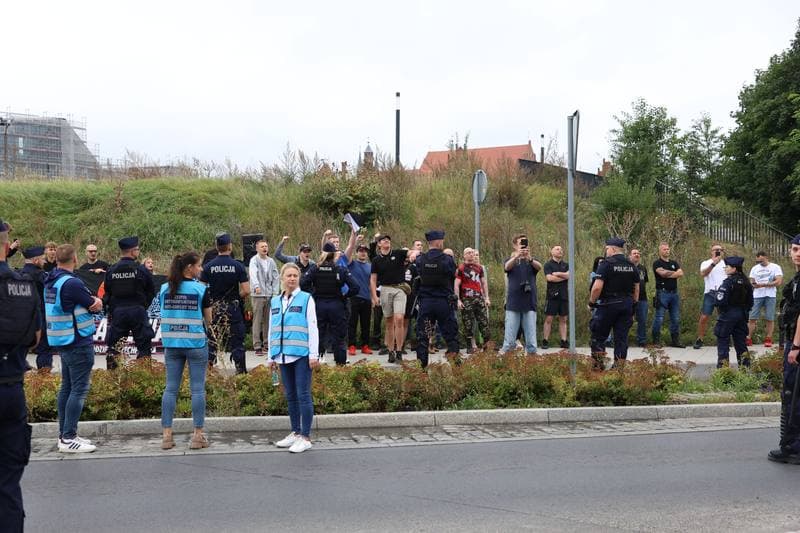 Counter-demonstration against the Rainbow Equality March. Torun. 30.08.2025