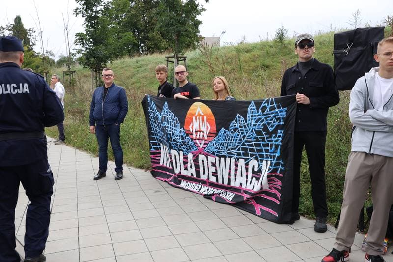 Counter-demonstration against the Rainbow Equality March. Torun. 30.08.2025