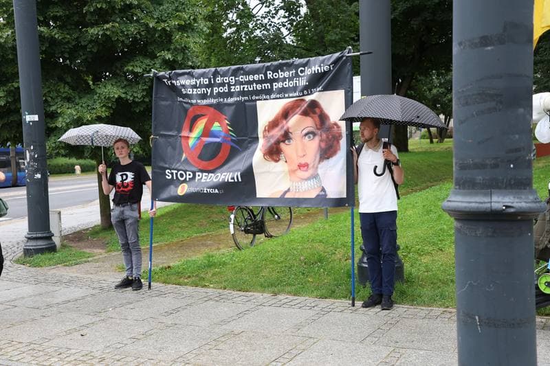 Counter-demonstration against the Rainbow Equality March. Torun. 30.08.2025