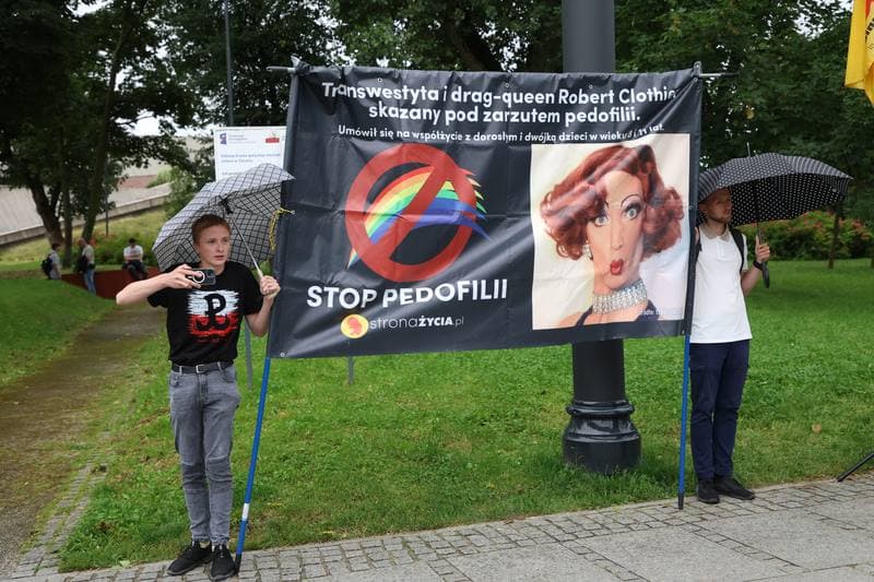 Counter-demonstration against the Rainbow Equality March. Torun. 30.08.2025