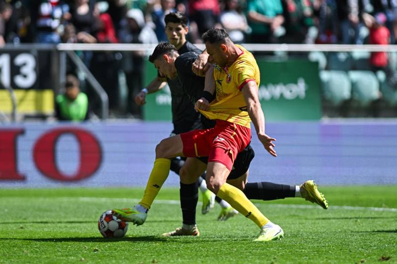 Football. Betclic I Liga. Slask Wroclaw - Znicz Pruszkow. 18.04.2026